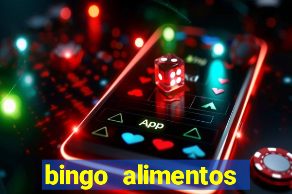 bingo alimentos para imprimir